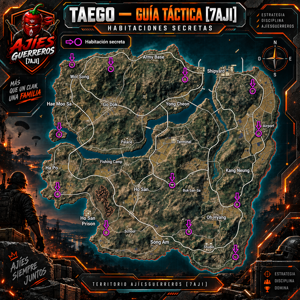Guía táctica de Taego del clan AJÍESGUERREROS