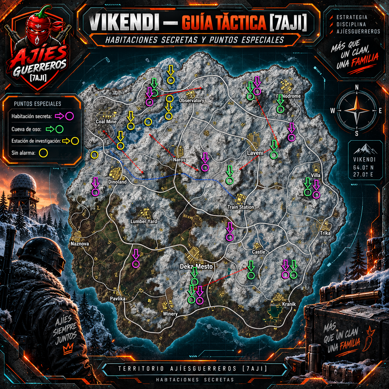Guía táctica de Vikendi del clan AJÍESGUERREROS